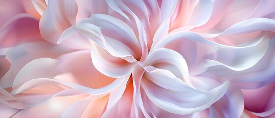 Abstract flowers texture background with smooth wavy lines, elegant and modern background