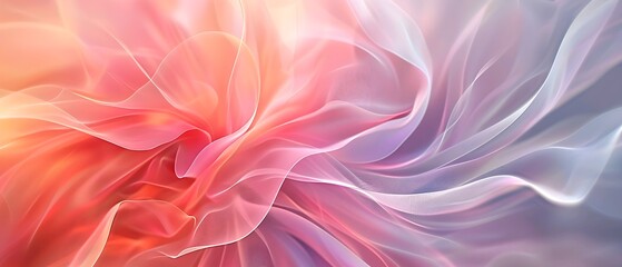Abstract flowers texture background with smooth wavy lines, elegant and modern background