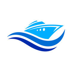 Cruise Vector Logo Design Template
