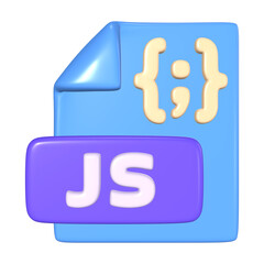 Javascript File 3D Illustration Icon