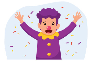 April Fools Flat Illustration Design