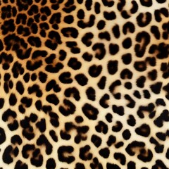 Fototapeta premium leopard print fur texture, realistic background