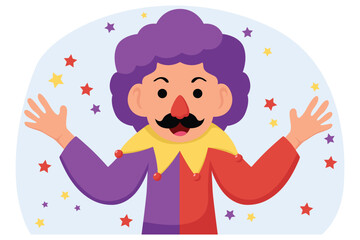 April Fools Flat Illustration Design