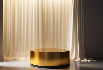 golden curtain with a curtain