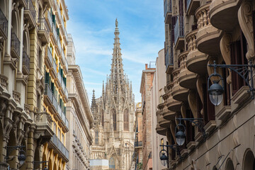 Die Kathedrale von Barcelona, Spanien