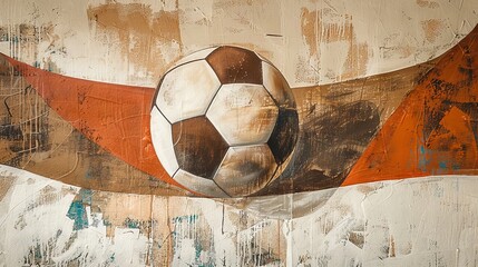 Football Themed Abstract Art