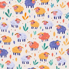 Graphic of a goat pattern 