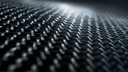Obraz premium Closeup of Carbon Fiber with Light Accents