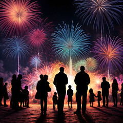 Fototapeta premium fireworks celebrations