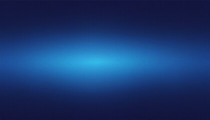 Obraz premium Blue gradient background grainy glowing blue light on dark backdrop noise texture effect