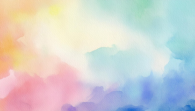 Abstract soft watercolor background. multi color texture on paper sheet