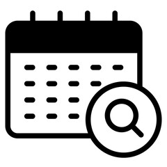 Calendar event search icon