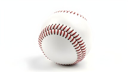  close-up Baseball On A White Background 