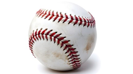  close-up Baseball On A White Background 