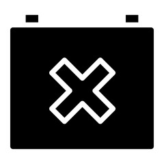 Calendar vector icon with cross symbol. Delete event or wrong date. Cancel appointment concept.