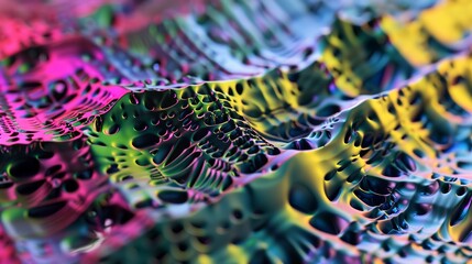Close-up of a structural simulation on a computer, detailed stress points, vibrant colors