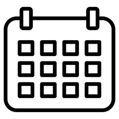 Calendar or appointment schedule icon