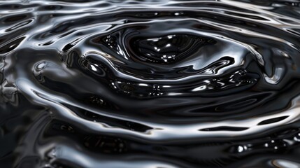 top down view very shiny reflective liquid metal fills wide black box and ripples hitting edge very detailed, bright studio highly reflective liquid metal. highly art directed, 