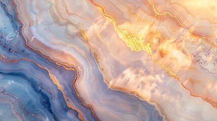 Fototapeta premium Fluid Elegance of Swirling Alcohol Ink Marble Art