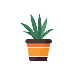 potted plants icon on transparent background.