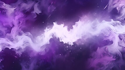 Mystical Purple Smoke and Stars
