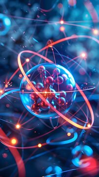 How atoms work in parallel worlds