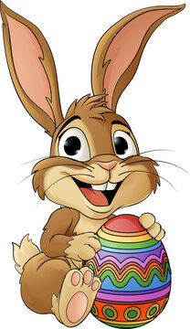 recommend clip art: Easter Bunny and Chocolate Egg Rabbit Cartoon