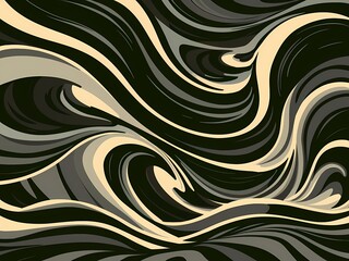 Abstract monochrome background. Abstraction in the style of impressionism. Modern surrealist painting. Good as a poster for wall decor. Surreal design