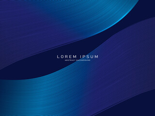 Premium background design with diagonal dark blue stripes pattern. Vector horizontal template for digital lux business banner, contemporary formal invitation, luxury voucher, prestigious gift certific