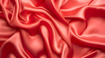 red silk background. Generative AI