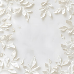 background with lace and flowers. Generative AI