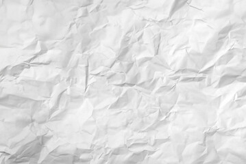 Perspective, White Crumpled Paper Texture Background.