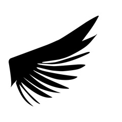 Wing silhouette icon
