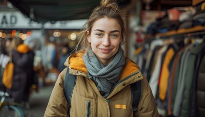 Fototapeta premium woman in the street