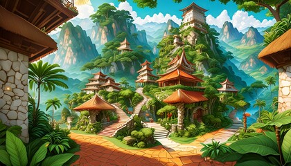 "Lost Ruins Adventure: Exploring the Hidden Depths of the Jungle Temple"
