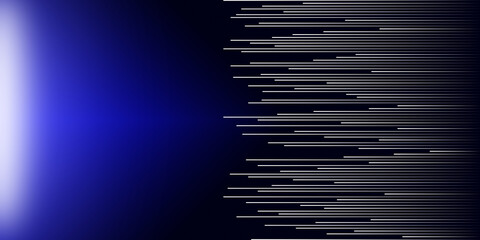 Cyberspace and virtual reality background and a blue background with a white line.