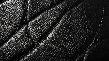 Fototapeta premium Black leather texture background