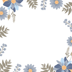 Naklejka premium floral frame