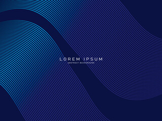 Premium background design with diagonal dark blue stripes pattern. Vector horizontal template for digital lux business banner, contemporary formal invitation, luxury voucher, prestigious gift certific