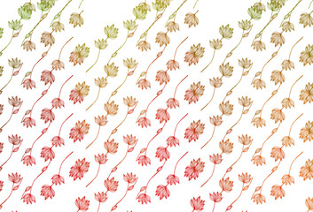 Light Green, Red vector doodle background.