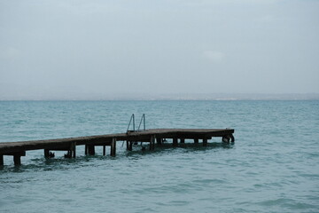 wooden pier in the lake