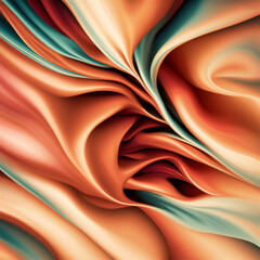 Obraz premium Twisted ribbon background warm color