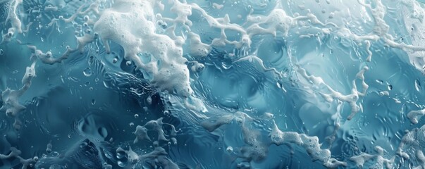 Abstract Dynamic Aqua Texture - High-Resolution Blue Water Background
