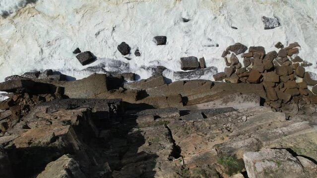 Coastline Rocks Cliff Aerial View 04