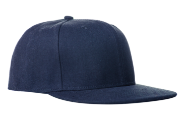 Blue cap baseball hat on white background isolation