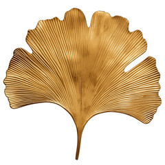 Gold gingko leaf