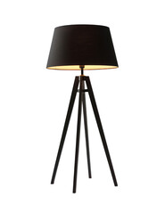 modern black stand lamps, png file of isolated cutout object on transparent background.