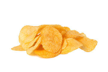 PNG,Potato chips, isolated on white background