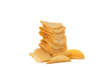 PNG,Potato chips, isolated on white background