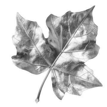 Silver ivy leaf
